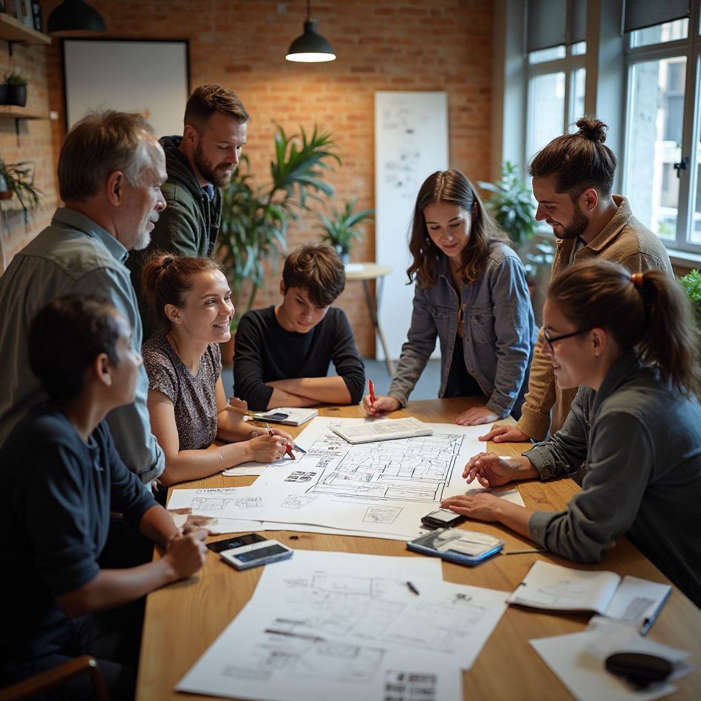 Team collaboration meeting